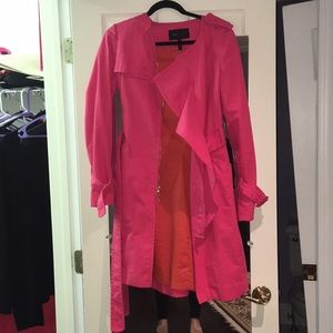 Fuscia BCBG Max Azria trench coat